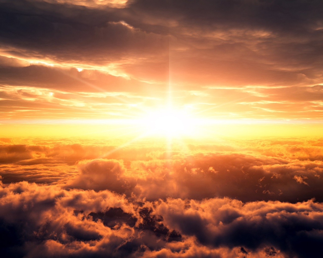 Небеса и солнце обои