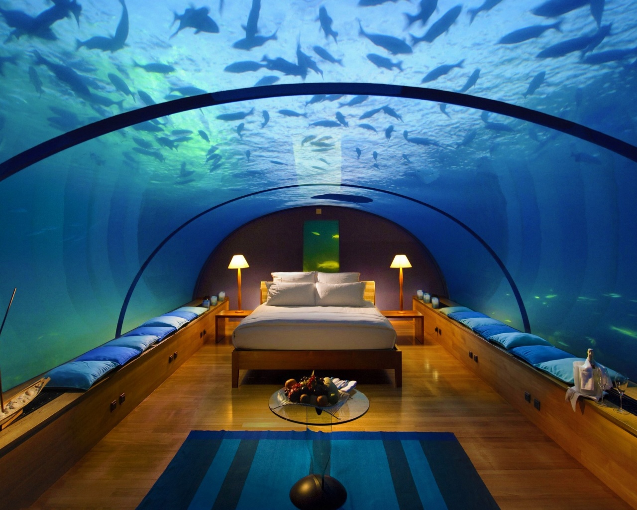 Подводные аппартаменты обои