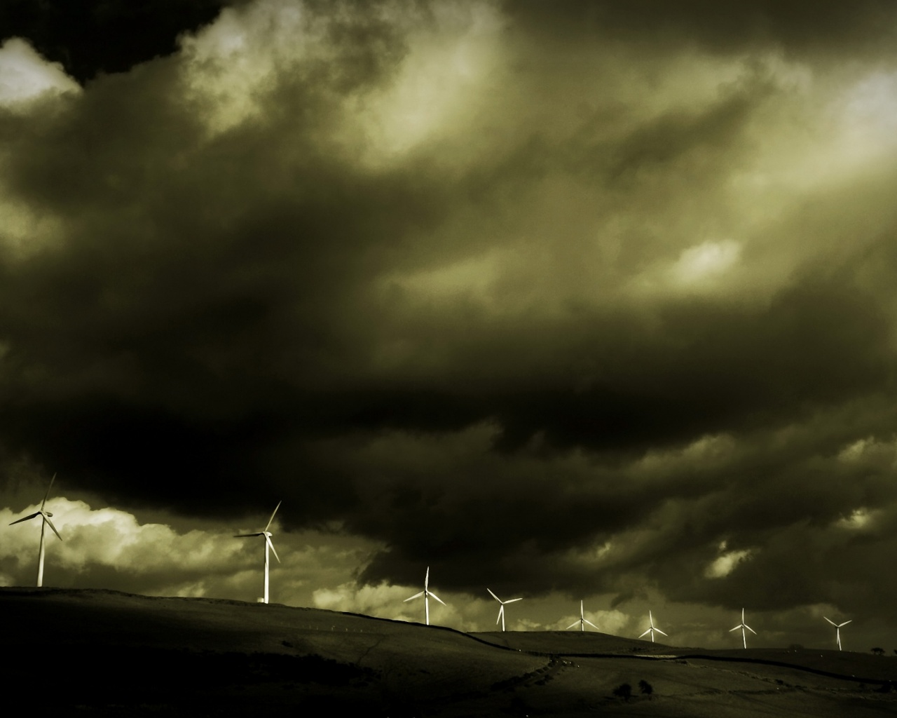 Ветрянные электростанции обои