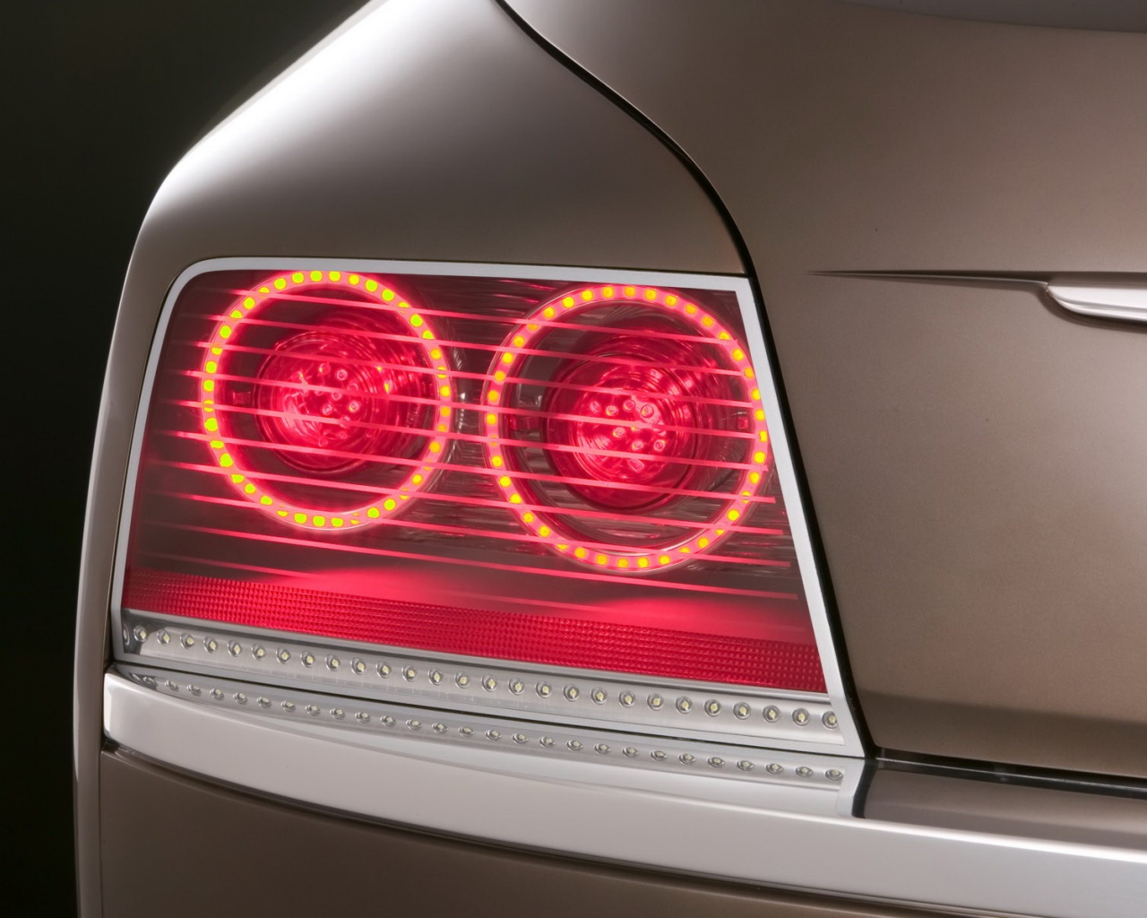 Горящие задние фары обои