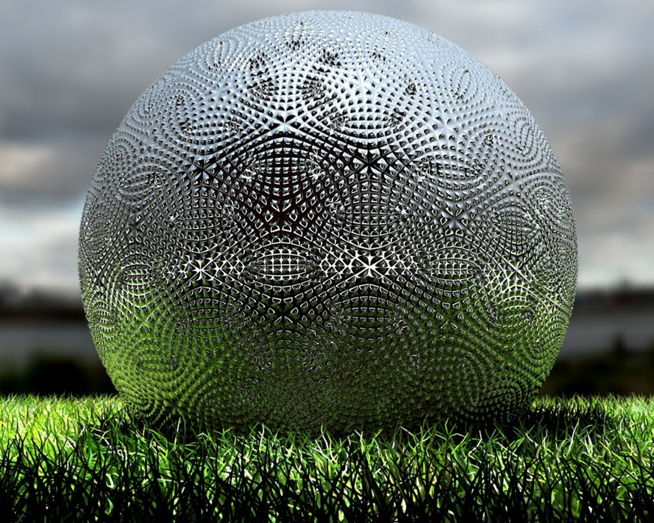 Металлический мяч для гольфа обои