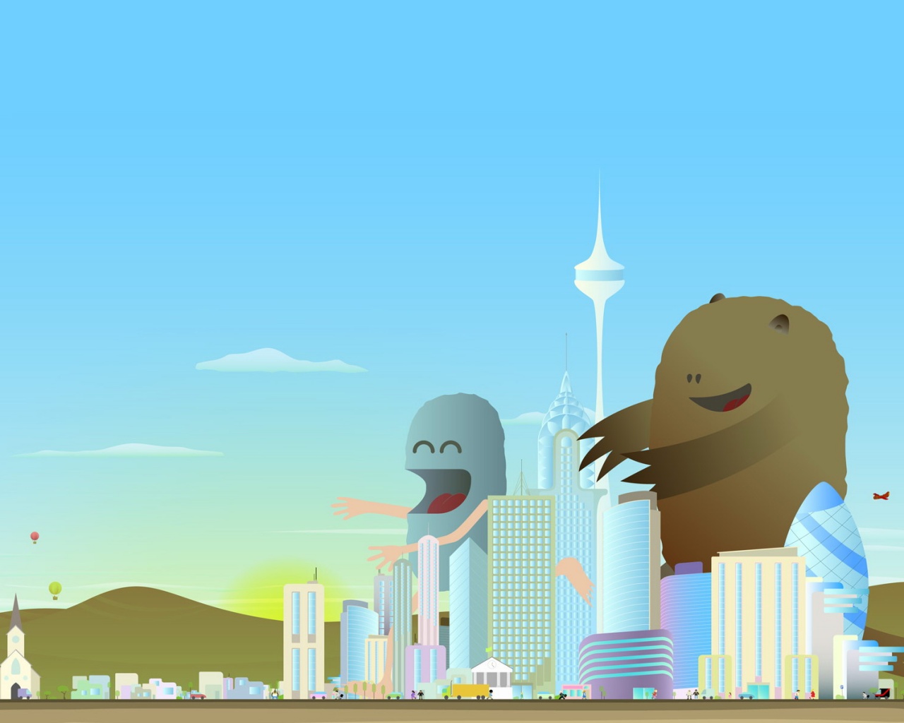 Няшные монстры обои