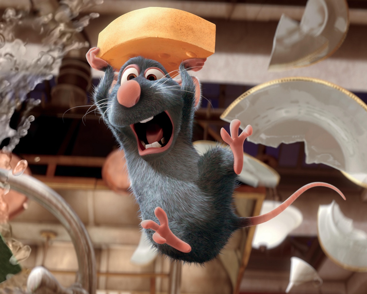 Крыса с сыром из Рататуя обои