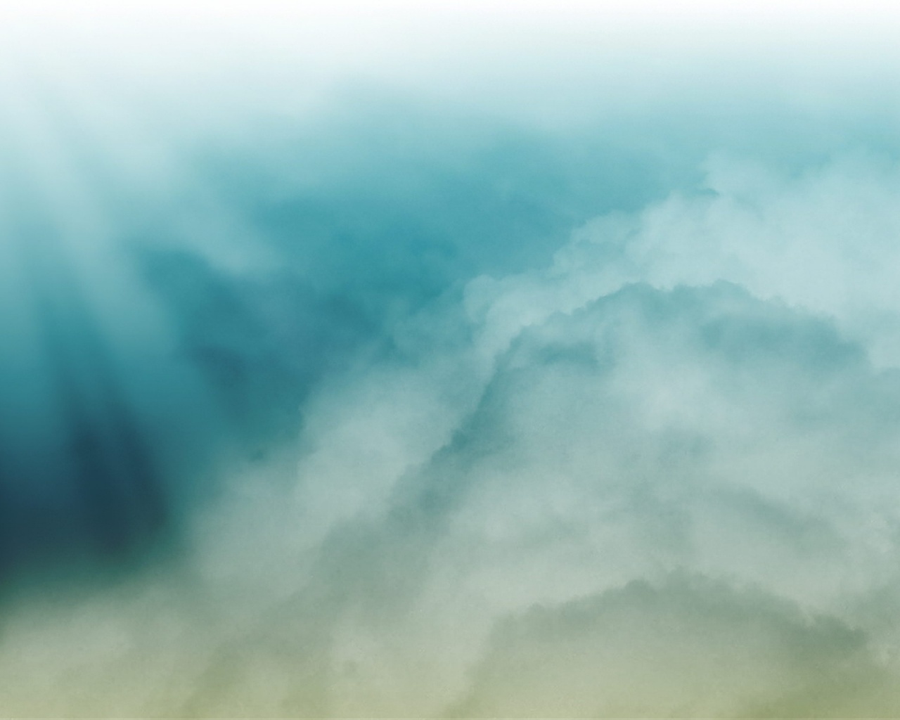 Облака акварелью обои