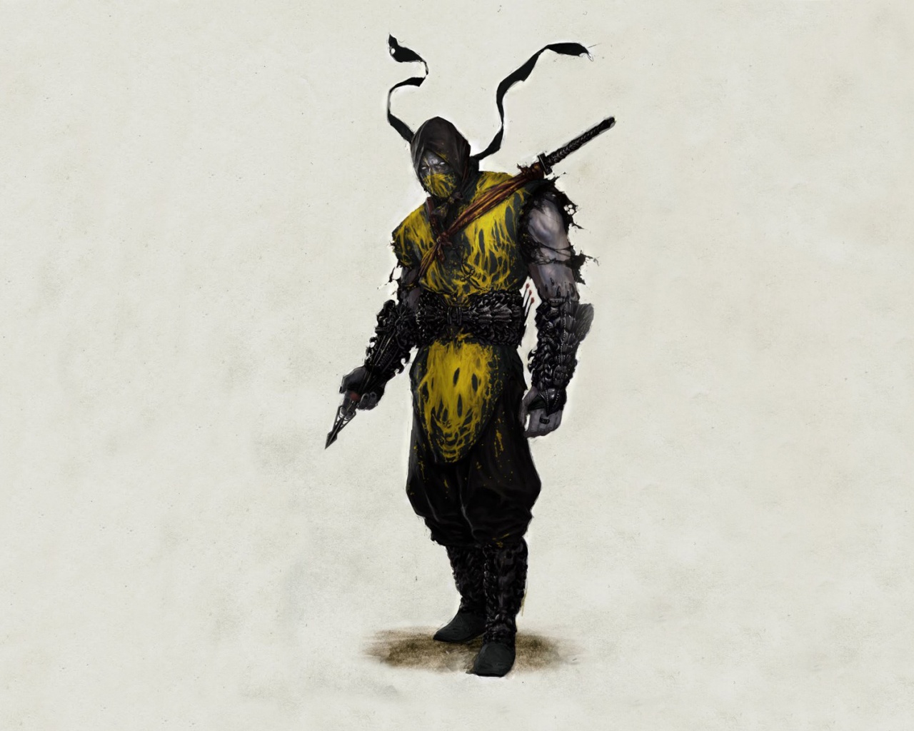 Скорпион из Мортал Комбат обои