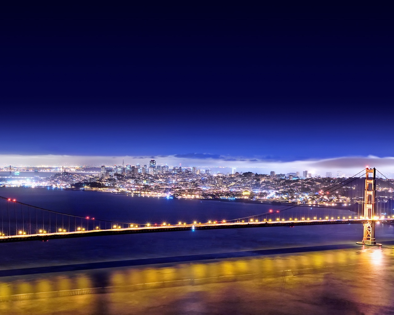 Ночной Нью-Йорк обои