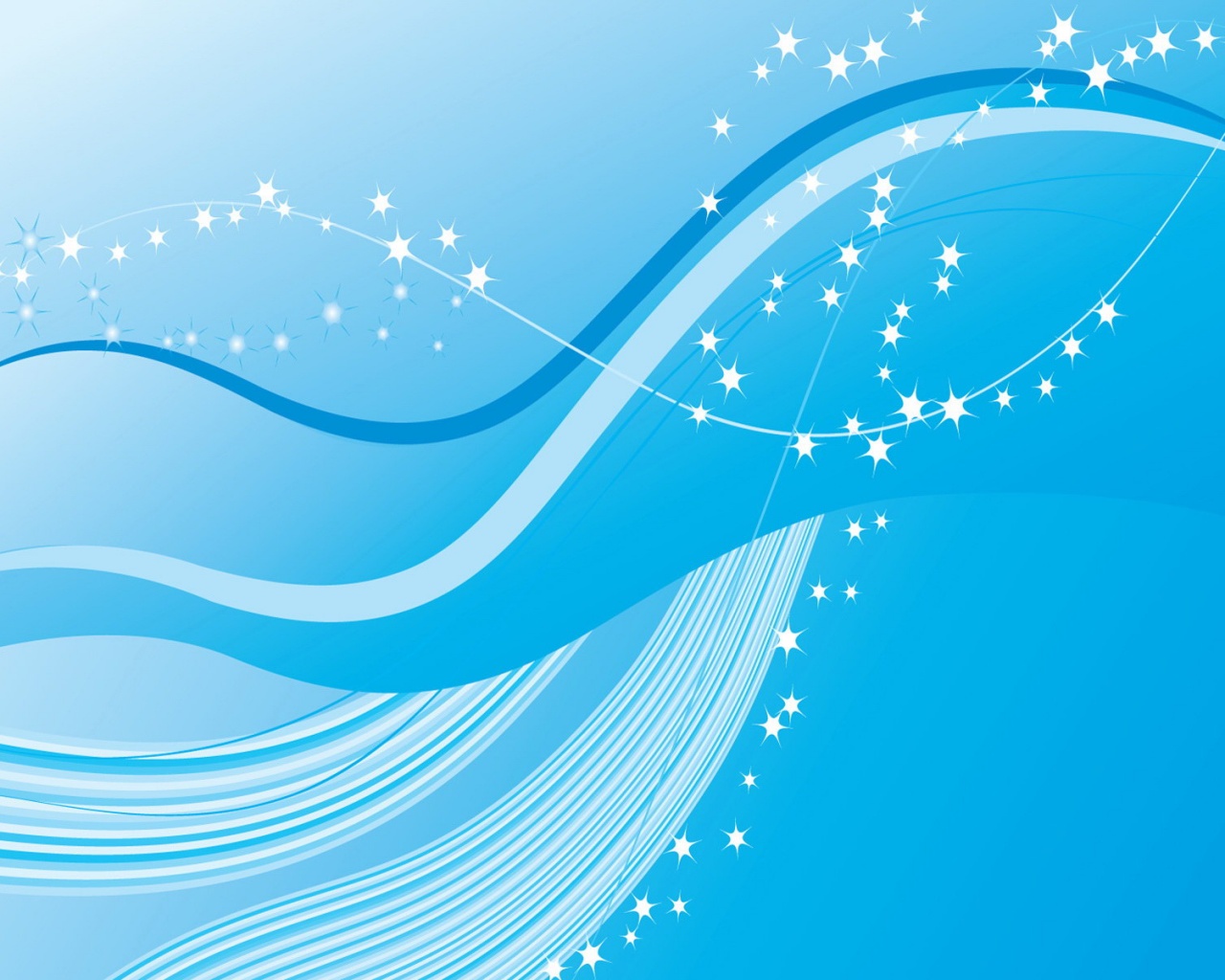 Голубые линие и белые блики обои