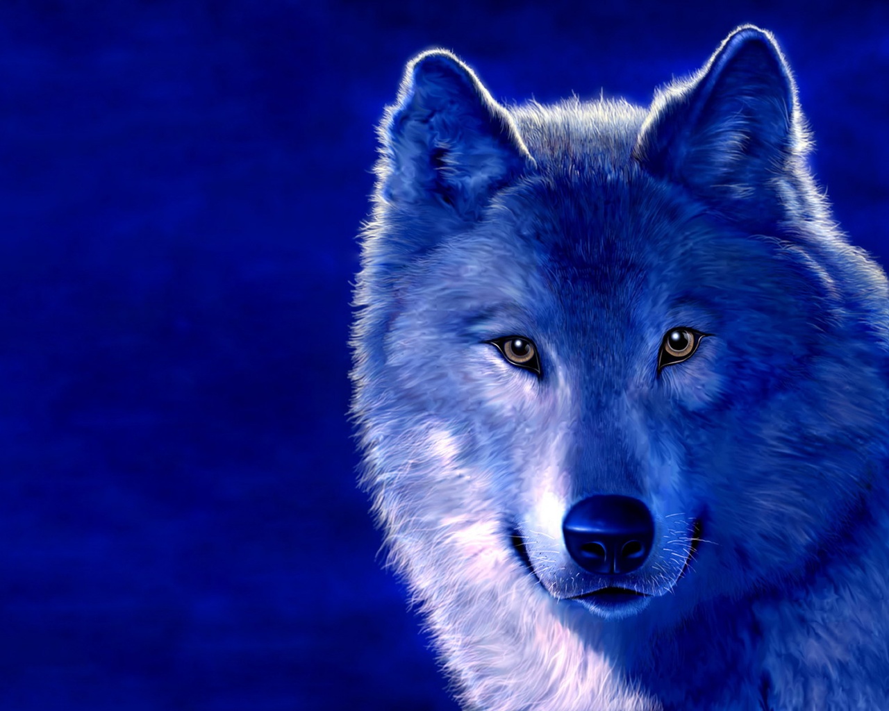 Рисунок волка обои