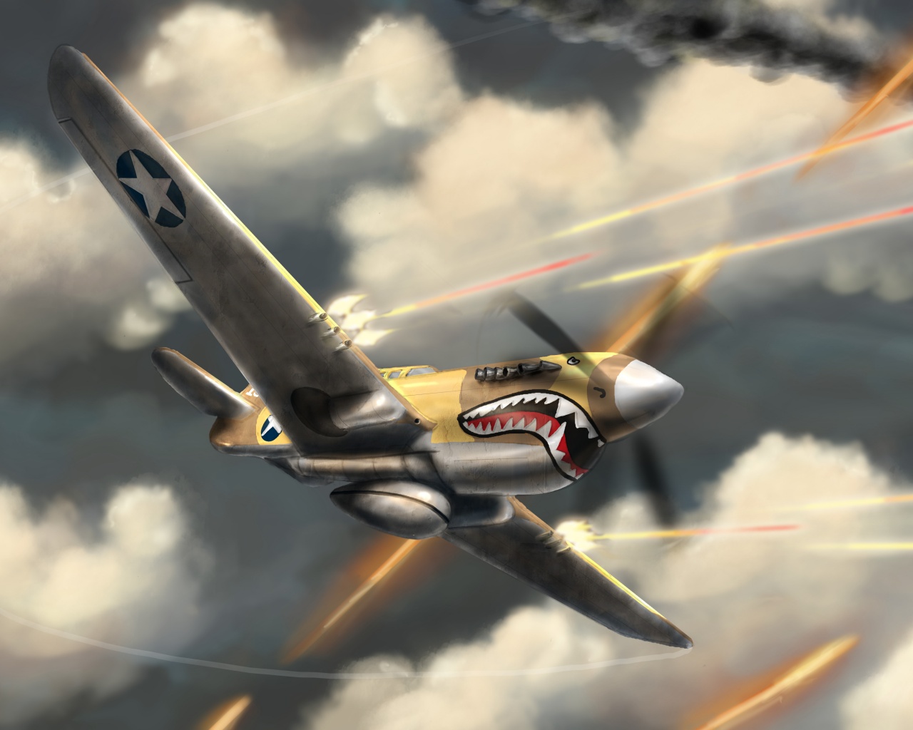 Истребитель акула обои