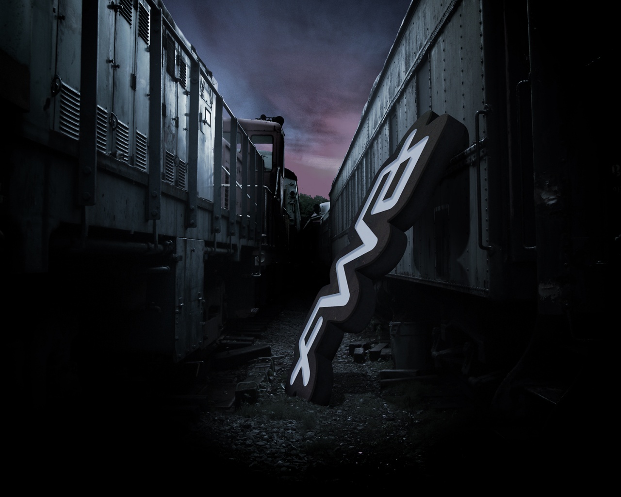 Упавшая вывеска обои