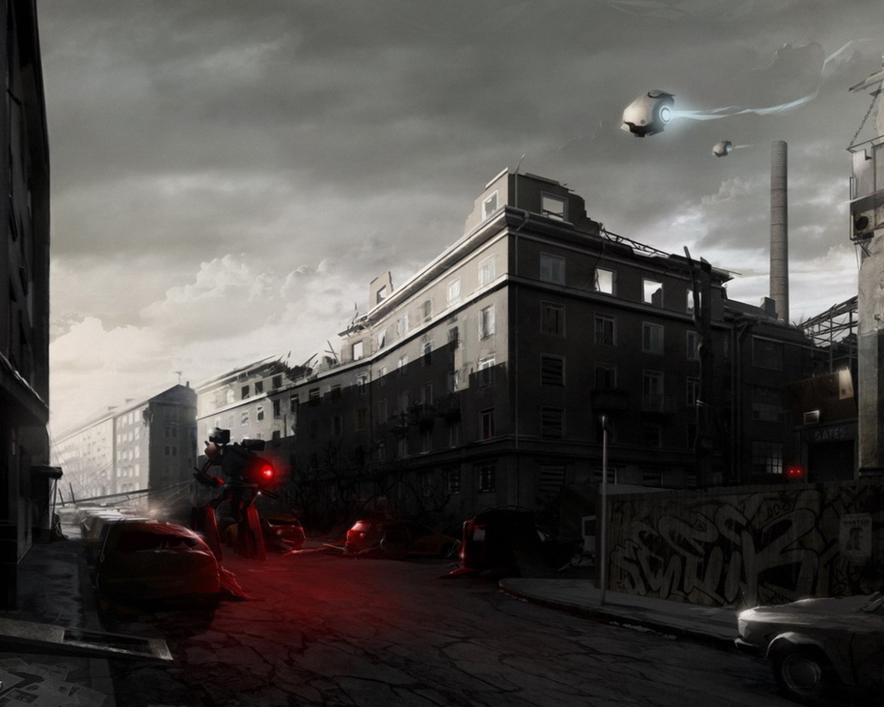 Инопланетяне в трущобах обои