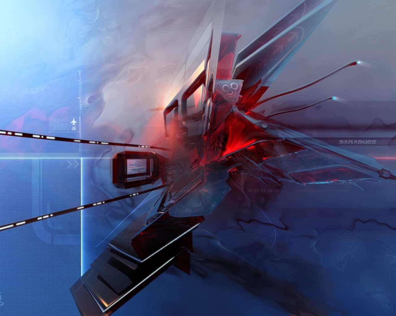 Технологичная абстракция обои