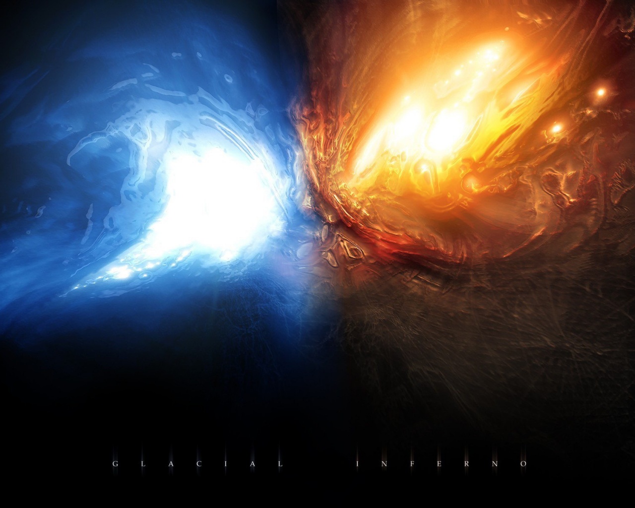 Огонь против льда обои