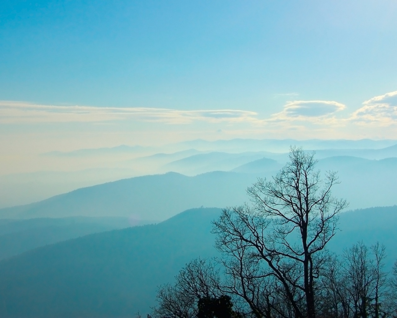 Голубые горы обои