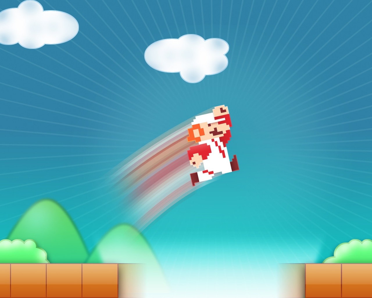 Прыжок Марио обои