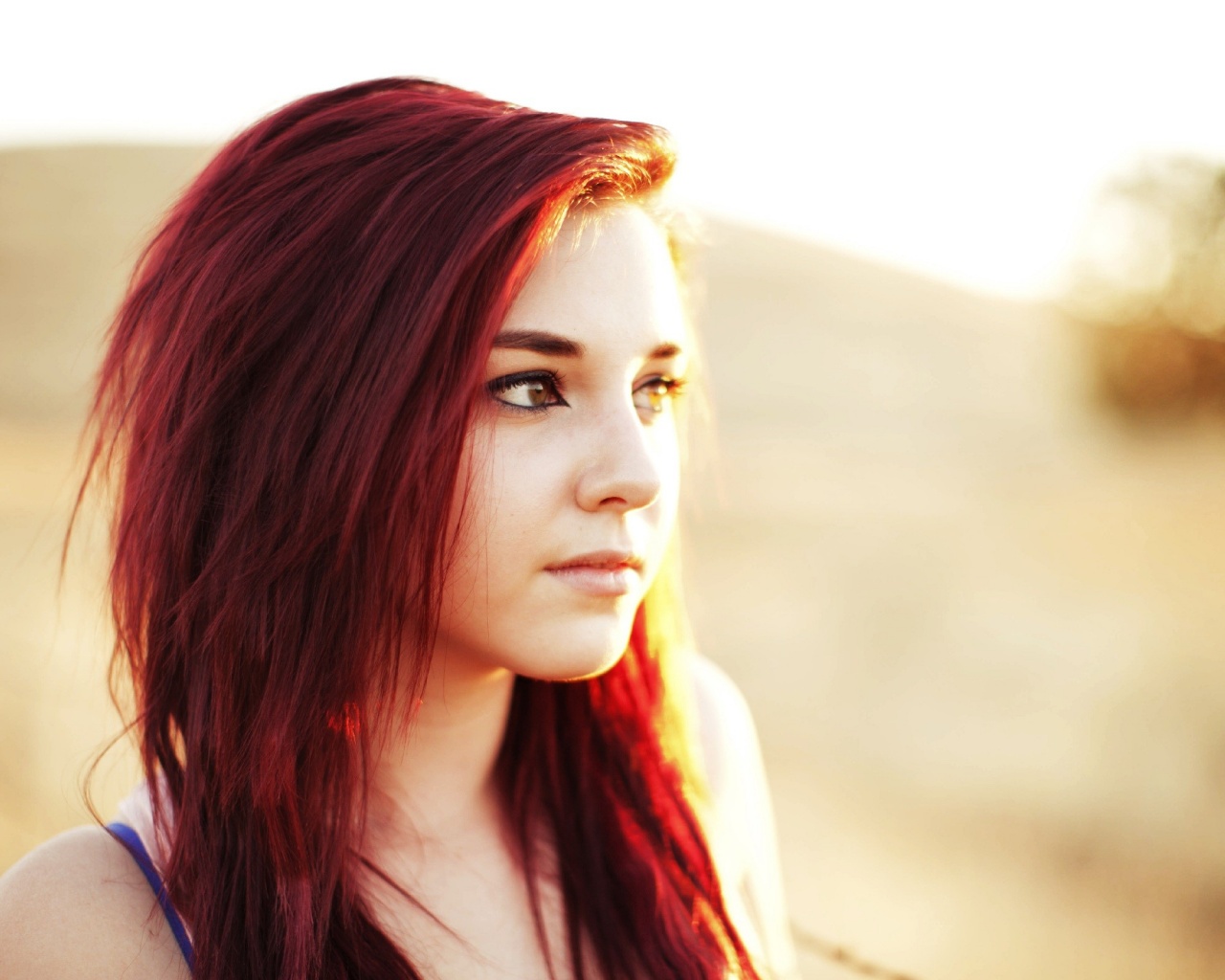 Рыженькая обои