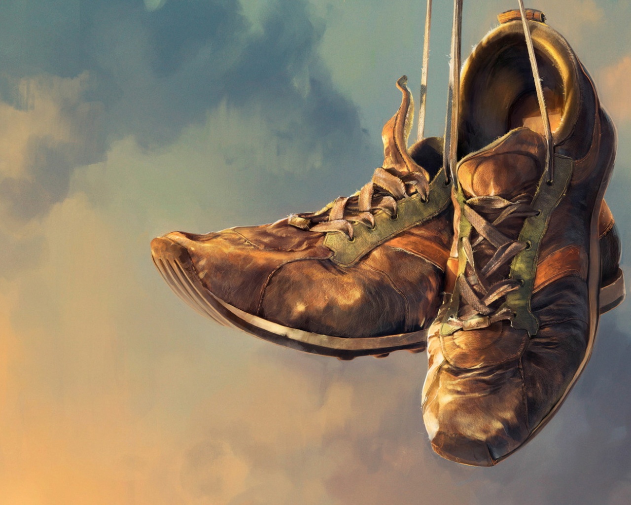 Старые кросовки обои