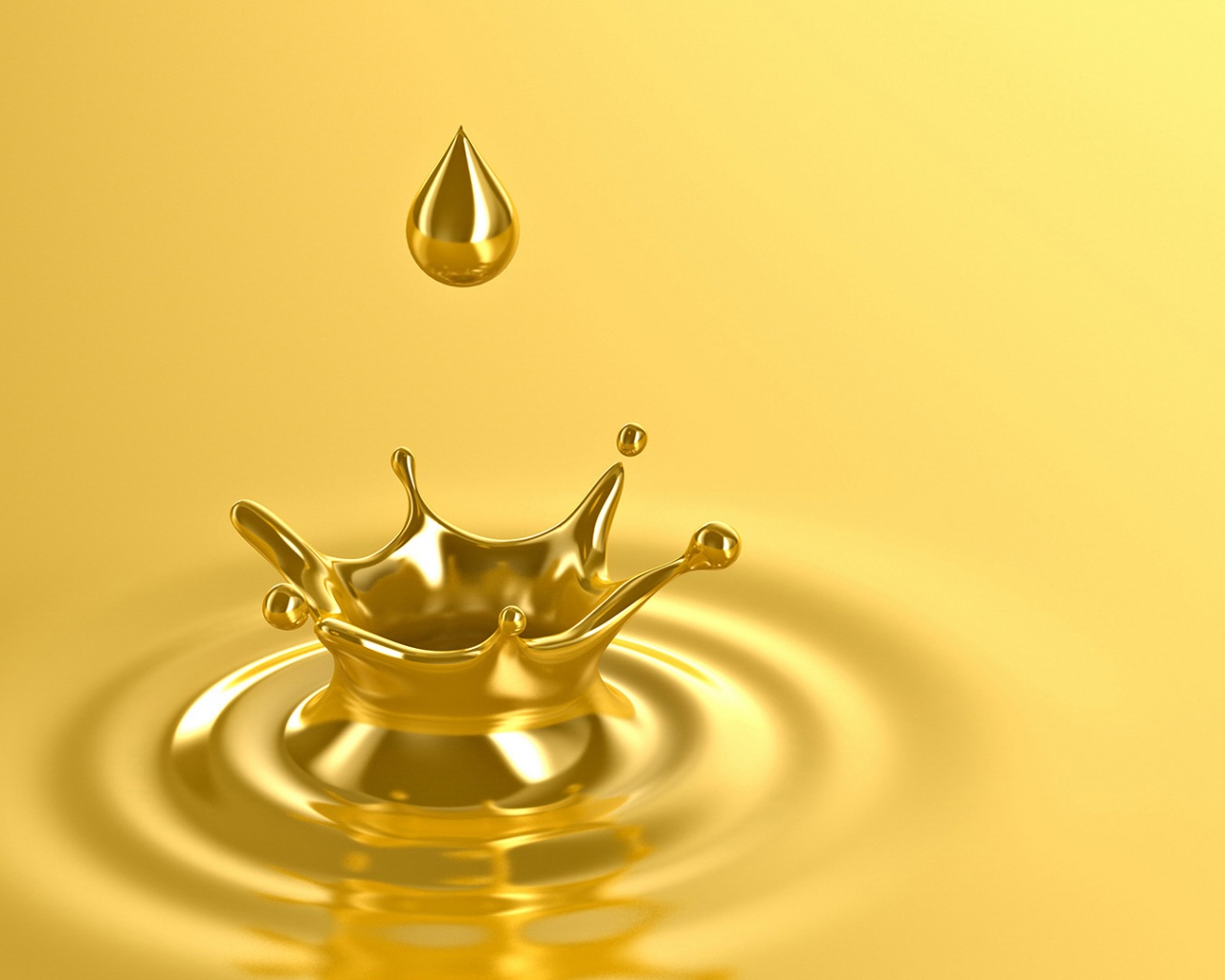 Золотая капля обои