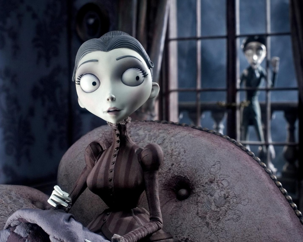 Мертвая невеста вышивает обои