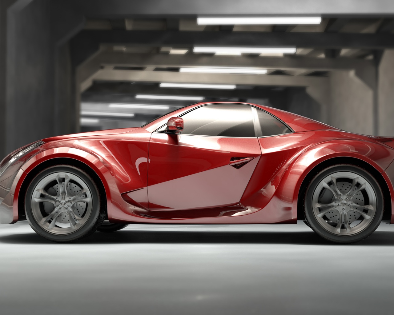 Красный концепт обои