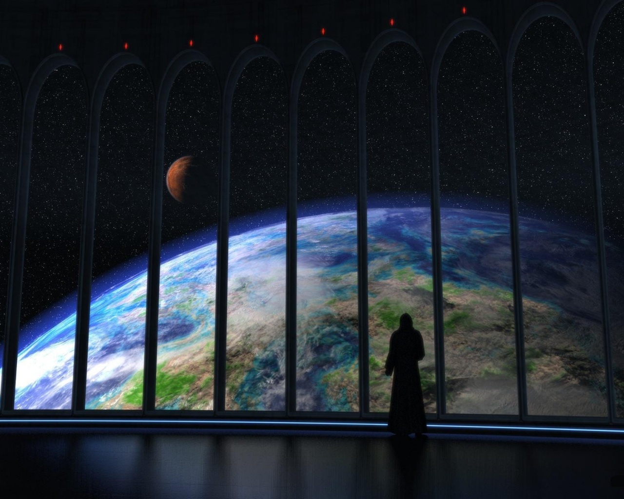 Вид на планету обои