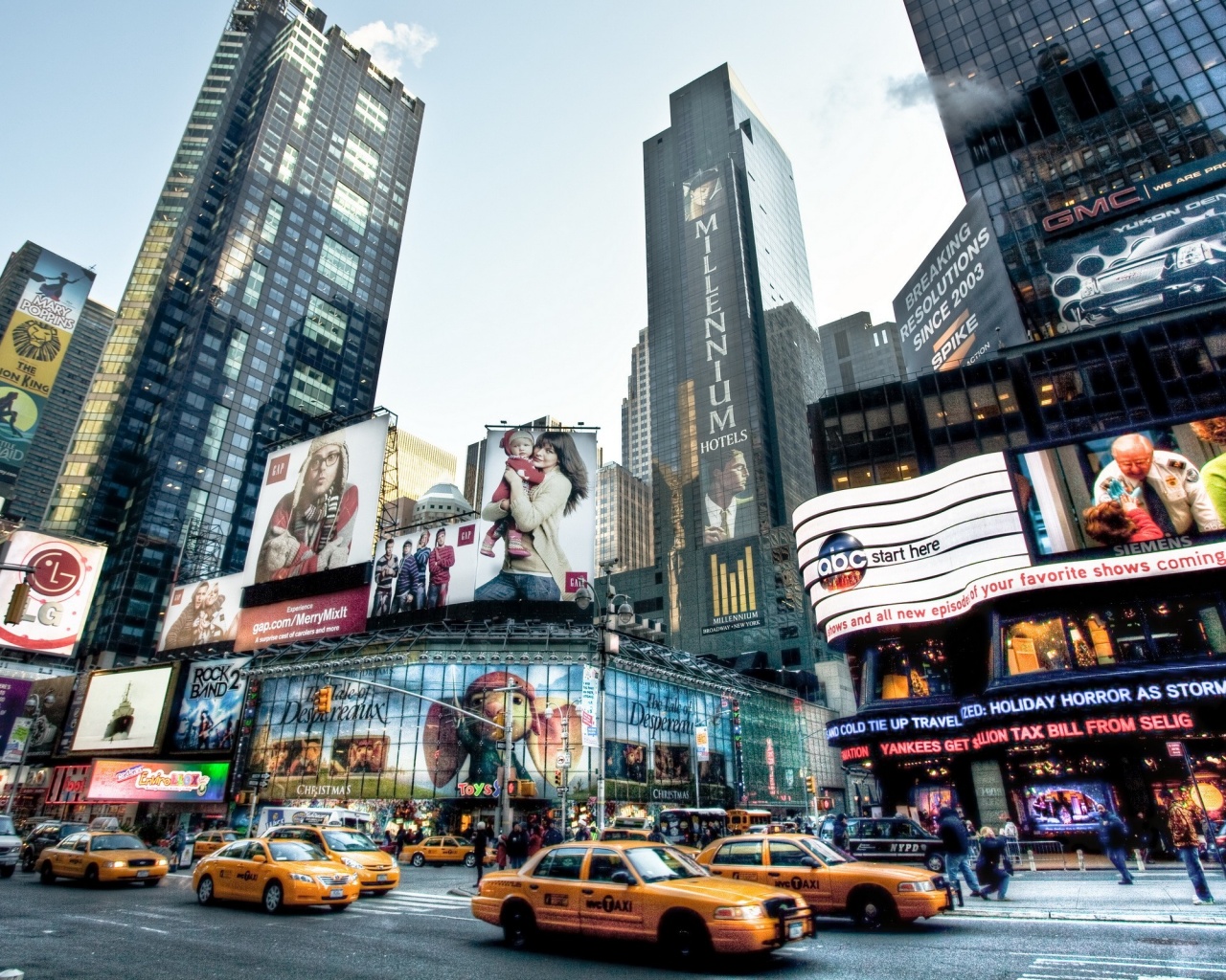 Улицы Нью-Йорка обои