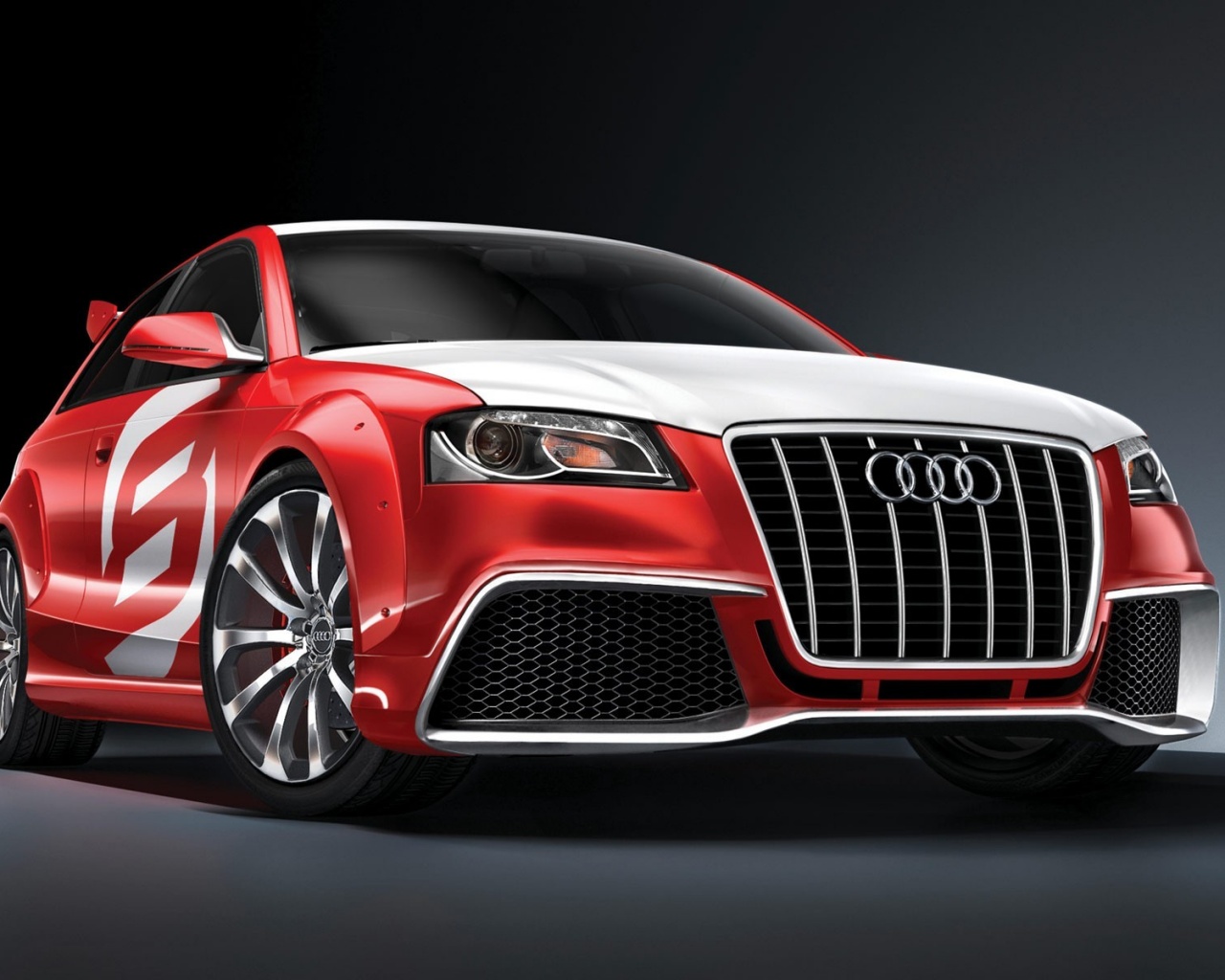 Красный Ауди обои