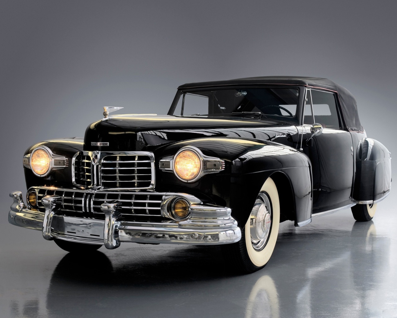 Черный ретро авто обои