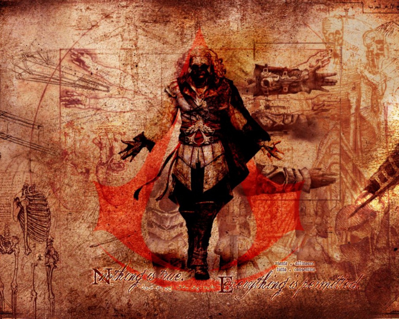 Гравюра Assasins Creed обои