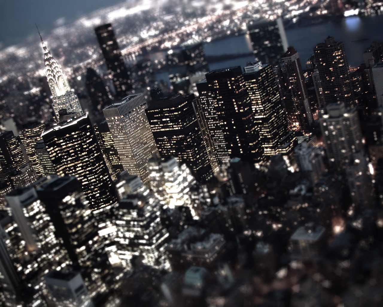 Ночной Нью-Йорк обои