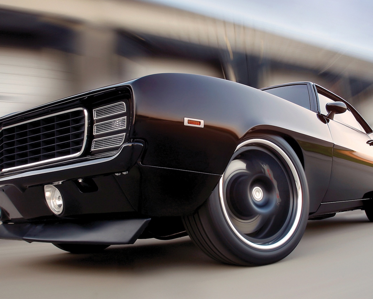 Мускул кар на повороте обои