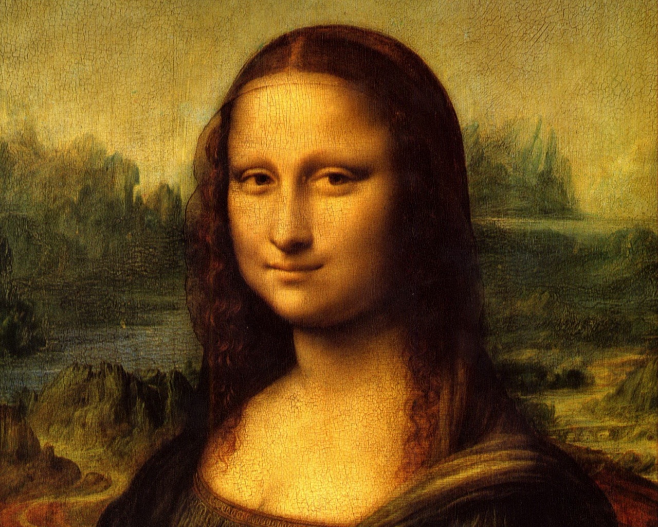 Картина Мона Лиза обои