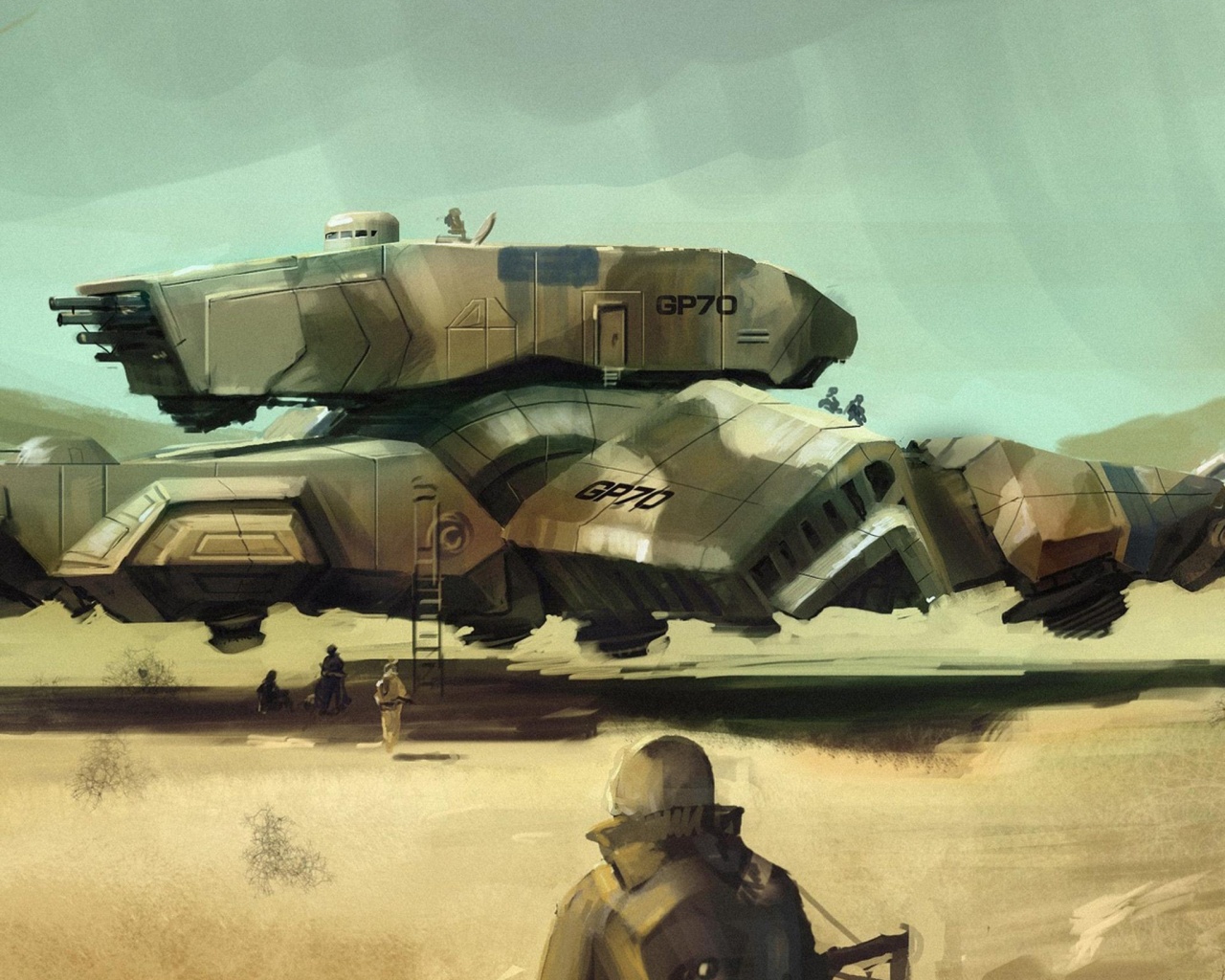 Летающий танк обои