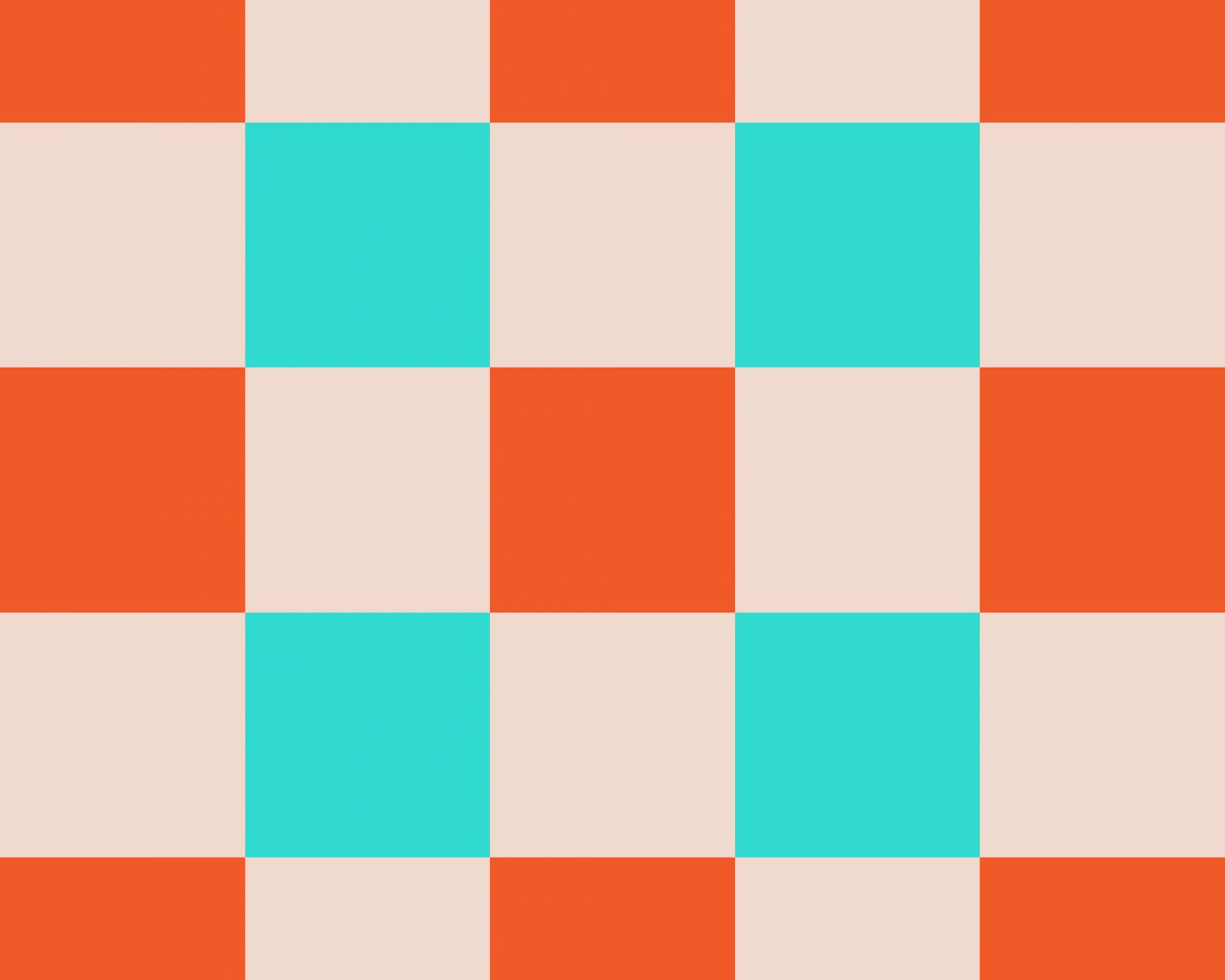 Оранжевые голубые и белые клетки обои