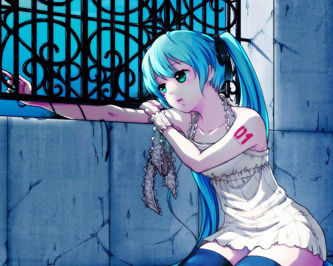 Девушка грустит обои