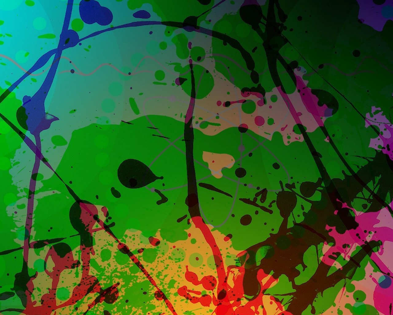 Пятна краски обои