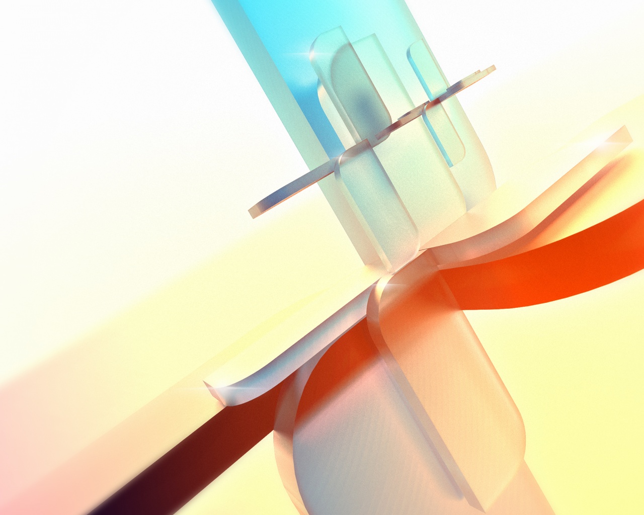 Абстракция из полупрозрачных фигур обои