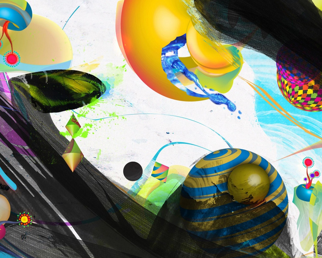 Абстракция из игрушек обои