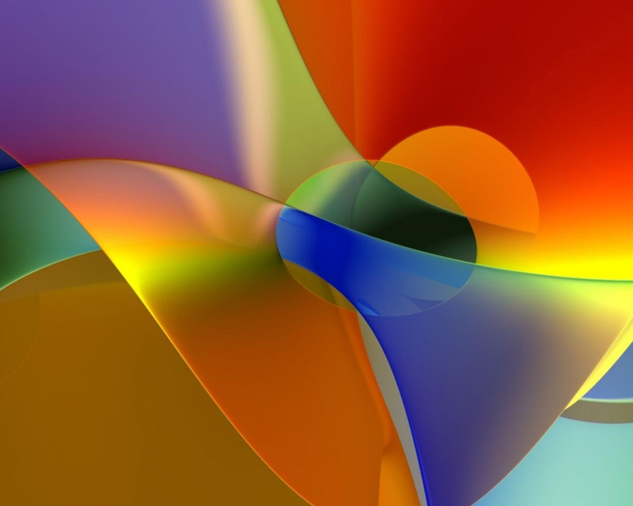 Разноцветные переплетения обои