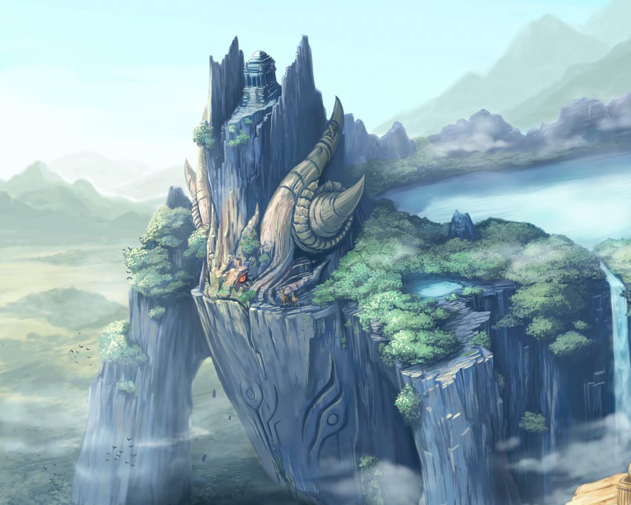 Храм на живой скале обои