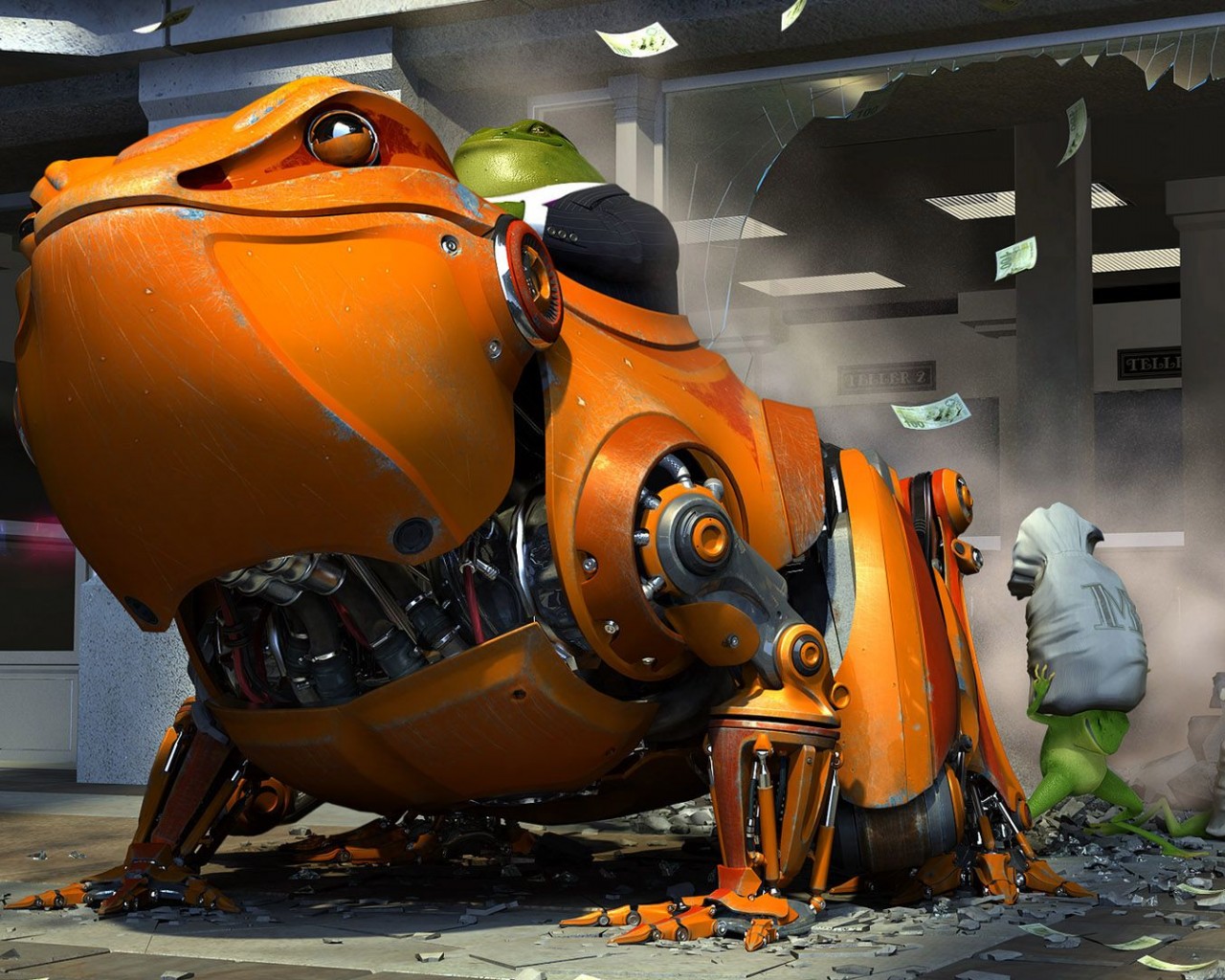 Боевой робот-жаба обои