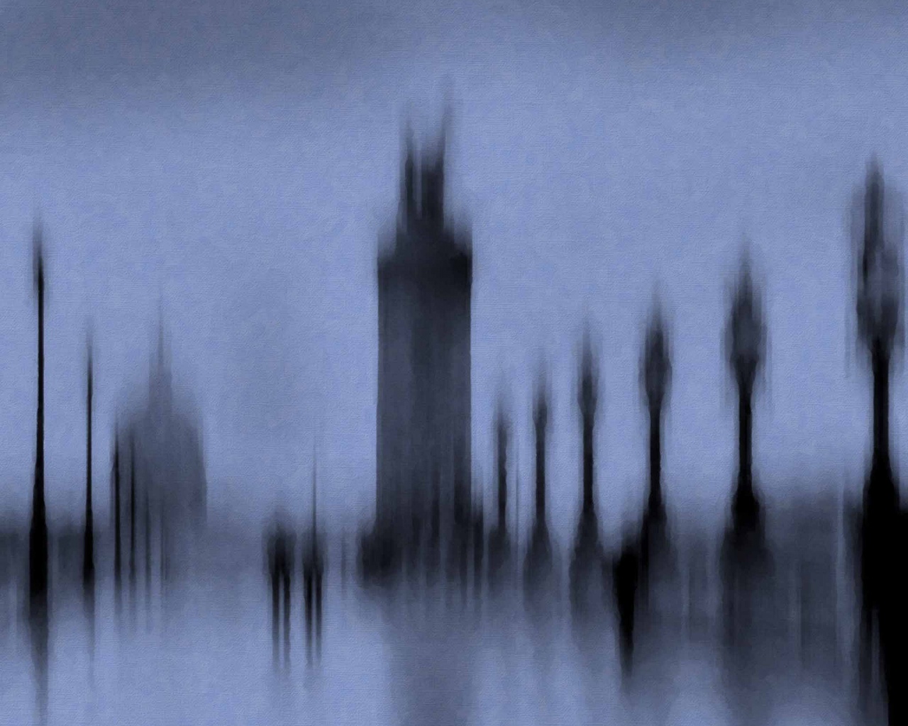 Размытый вид с моста обои