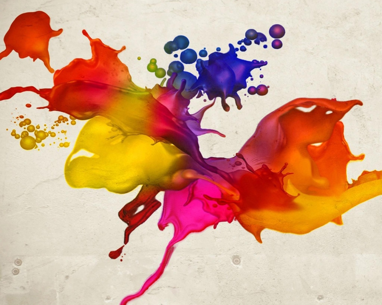 Брызги краски обои