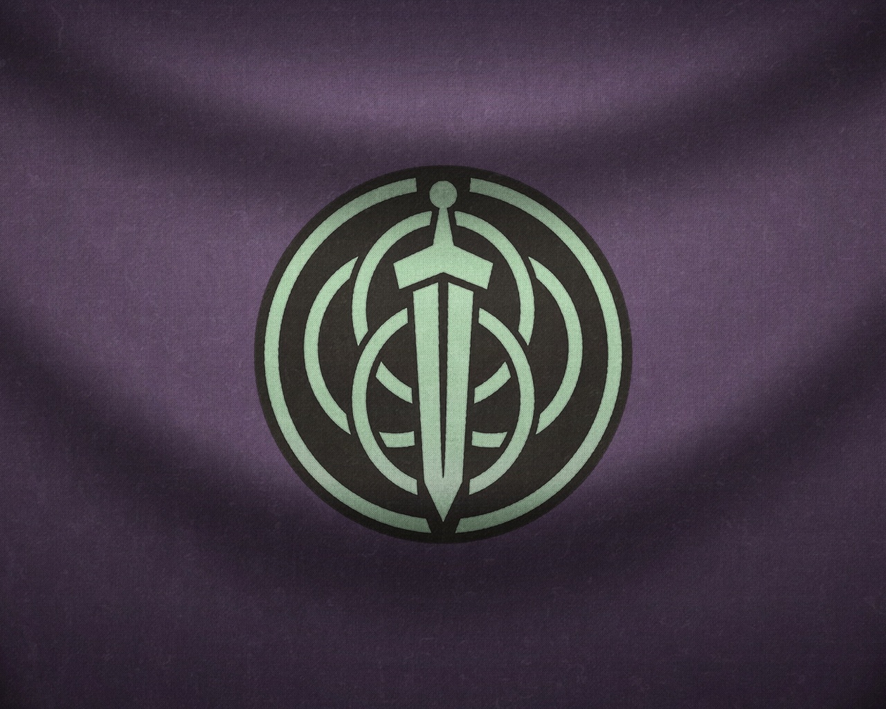 Меч на фоне колец обои