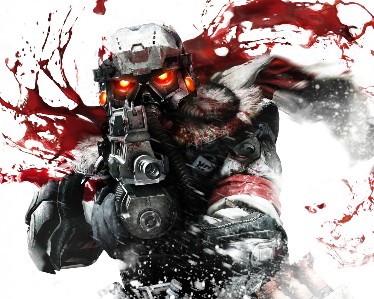 Боец в зимней форме обои