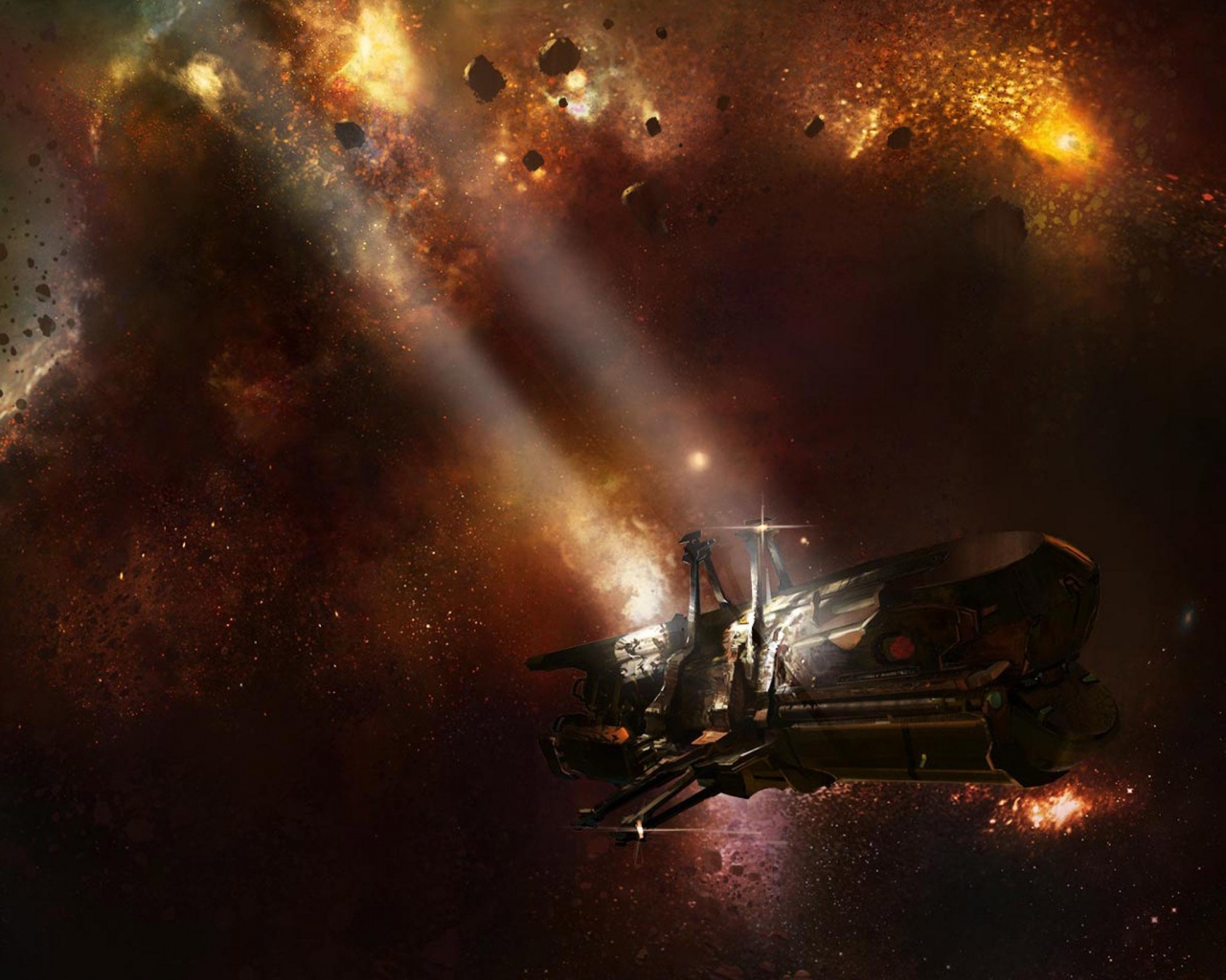 В космических глубинах обои