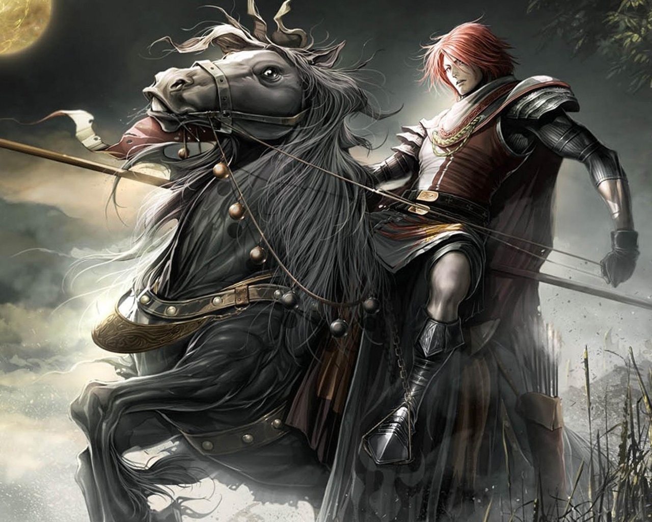 Рыцарь с копьем обои