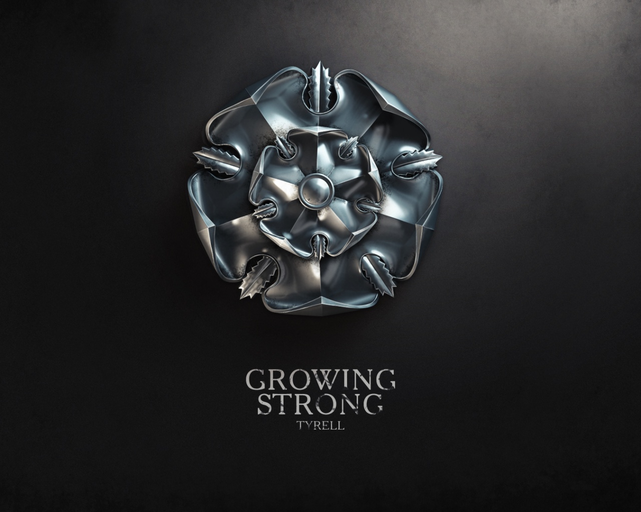 Металлический герб Тиреллов обои