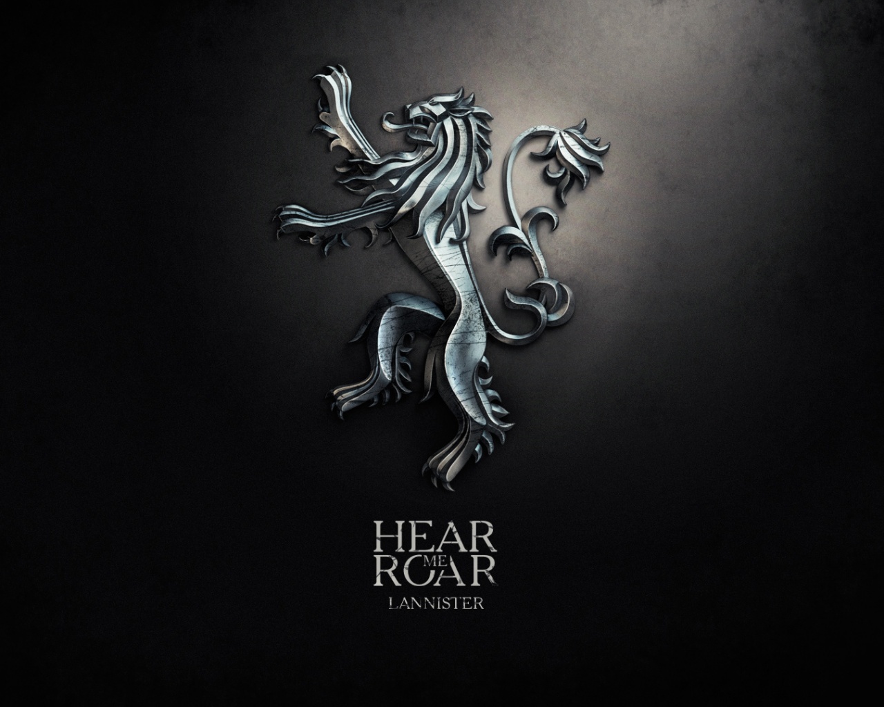 Металлический герб дома Ланнистеров обои