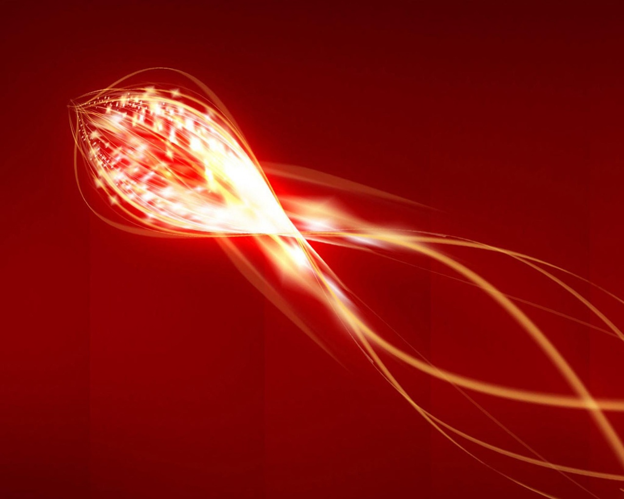 Сгусток красных линий обои